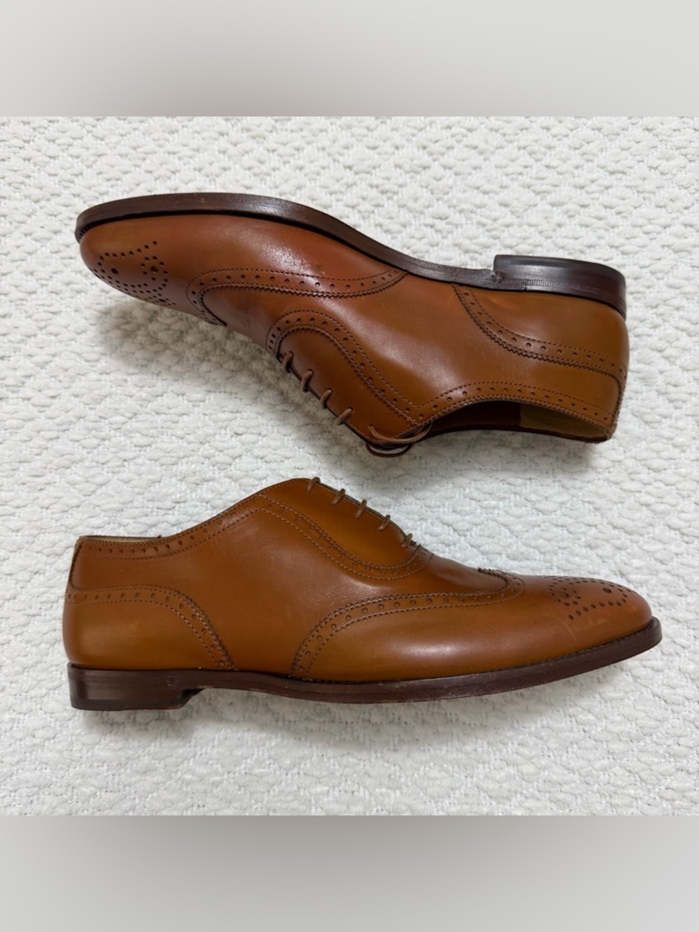 Ralph Lauren Purple Label Quintin Calfskin Oxford Women’s Size 38 B